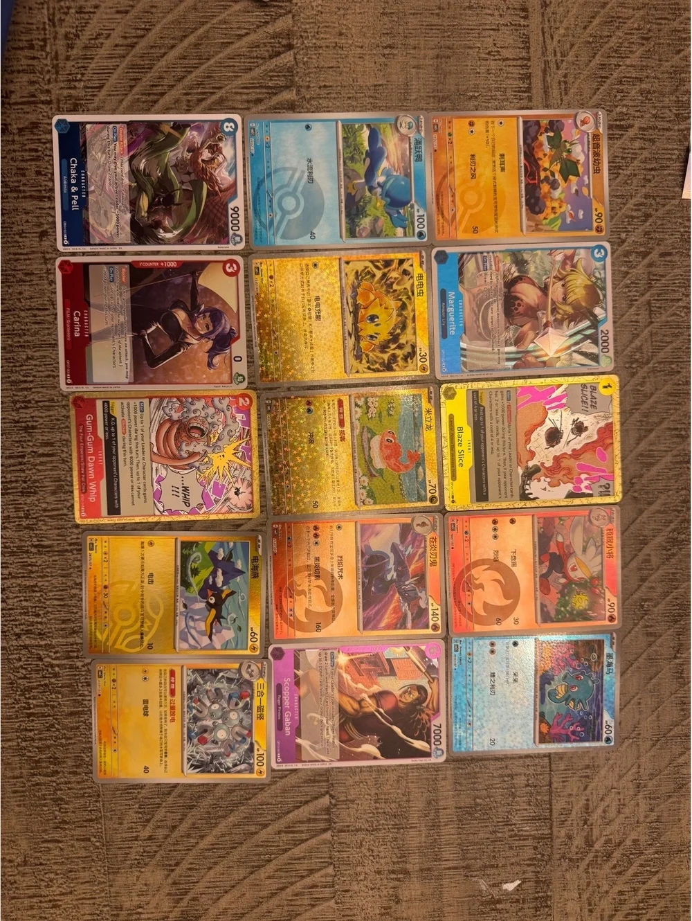 182 Pokemon One Piece TCG Card Lot 2 Graded 10 Slabs Zoro SEC Holos